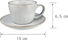 HENLEY kávés csésze, csészealjjal 270ml