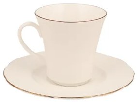 83 darabos étkészlet, fehér/rézszínű/porcelán