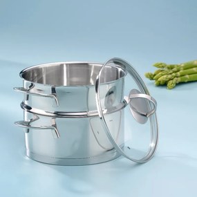 Kela CAILIN rozsdamentes acél párolóedény fedővel, 20 cm