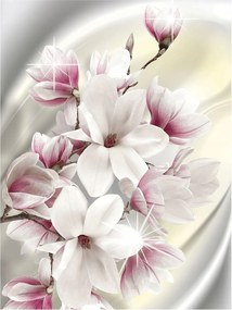 3D fotótapéta hálószobába Magnolie virágok 184x254