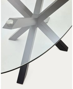 Étkezőasztal üveg asztallappal 100x200 cm Argo – Kave Home