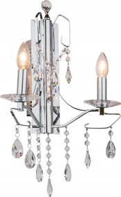 Fali lámpa Italux Royal króm, 2xE14, 40W, szabályozható