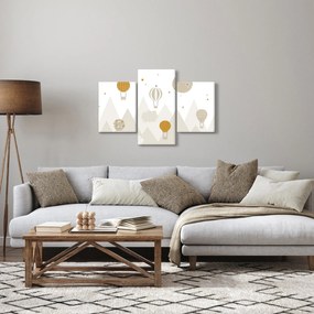 Kép - Repülő léggömbök (90x60 cm)