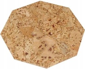 Alátét nyolcszögletű, 10 cm-es parafa (6 db)