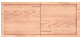 világosbarna asztallap 120x50x(2-4)cm kezelt tömör élőszegélyes