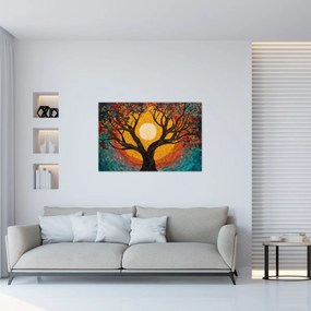 Kép - Nap az élet fájának koronájában (90x60 cm)