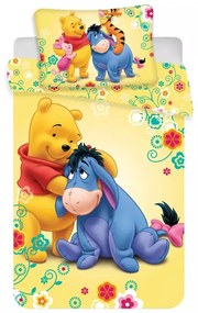 Disney Micimackó ovis ágyneműhuzat, sárga 100x135 cm 40x60 cm (Eeyore)