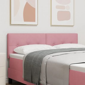 Fejtámla Gombos Mintás Rózsaszín 160 cm Bársony