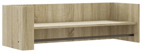 sonoma tölgy színű szerelt fa fali polc 100 x 35 x 30,5 cm