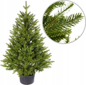 Mesterséges karácsonyfa élő cserépben Aspen lucfenyő 80 cm ideális kültéri