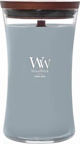 Terra Haze Woodwick nagy illatgyertya fa kanóccal