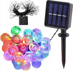 Kerti Fényfüzér 40 Led Napelemes Többszínű Automata