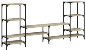 sonoma tölgyszínű szerelt fa TV-szekrény 206,5x28,5x95 cm