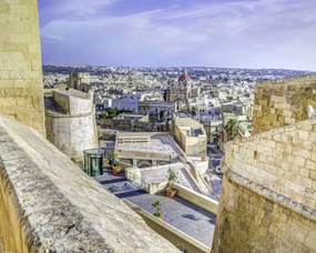 Poszter 50x40cm Panorámás kilátás Victoria városára, Assaf Frank