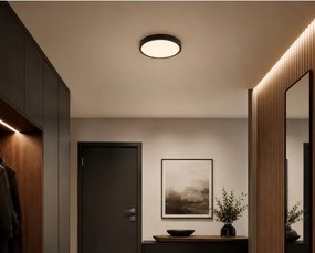 Brilagi-LED ZENNA fürdőszobai mennyezeti lámpatest LED/18W/230V Ø 29,5 cm IP44 fekete