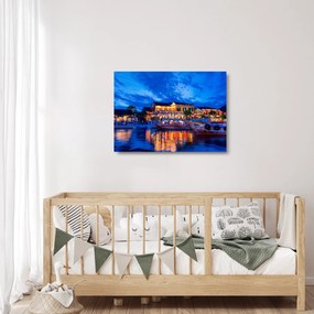 Egy kép Hoi An éjszakai városáról, Vietnam (üvegen) (70x50 cm)