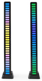 Nedis GALDP110BK - 2x LED RGB asztali lámpa, tölthető, 250 mAh