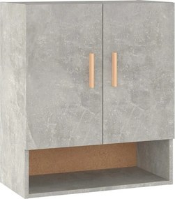vidaXL betonszürke szerelt fa faliszekrény 60 x 31 x 70 cm