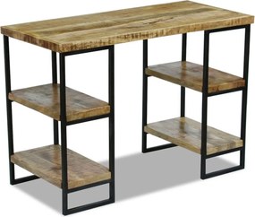 vidaXL mangófa íróasztal 110 x 50 x 76 cm