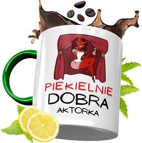 Zöld Bögre Színésznek Születésnapra Ajándék fényképes nyomtatással