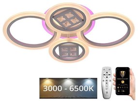 NEDES LED RGB állítható mennyezeti lámpa LED/50W/230V 3000-6500K + távirányító ND3395