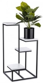 KASKADA virágtartó állvány 79x40 cm fekete/fehér