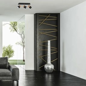 Spotlámpa JOKER BLACK WOOD 3xGU10/8W/230V