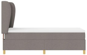 Boxspring Ágy Matracokkal Taupe 80x200 cm Szövet