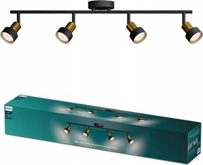 Mennyezeti lámpa Reflektor 4x GU10 fekete-réz Conduit Philips