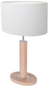 Spot-Light 7017400111557 - Asztali lámpa MERCEDES 1xE27/40W/230V tölgy