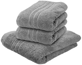 CLASSIC világosszürke 2db fürdőlepedő 70x140 cm, 100% pamut