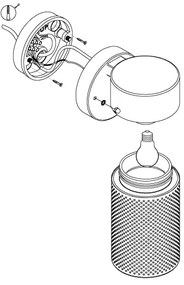Eglo 98741 - Kültéri fali lámpa FANTECOLO 1xE27/28W/230V