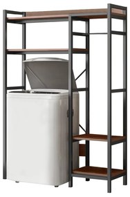 DELSIN polc a mosógép fölé , sötét tölgy