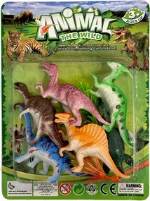 Dinoszaurusz Wild műanyag figura 6 db-os szett dobozban