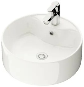 BATH DELUXE 06-038-09-11-00 - Ráépíthető mosdó VIKEDAL átm. 38 cm kerámia/fehér