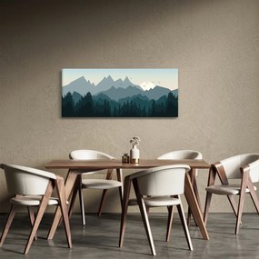 Kép - Hegyek grafikus szemmel (120x50 cm)