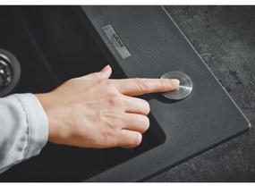 GROHE 31652AP0 - K700 kompozit mosogató 780 × 510 mm gránit/fekete