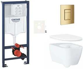 Falra akasztható WC-szett világos falra / falra szerelhető GROHE Essence SIKOGRSESSCGL0