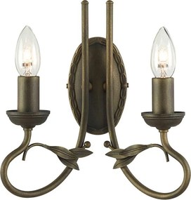 Elstead Lighting OLIVIA OV2-BLK-GOLD Fali lámpa 2x60W/E14