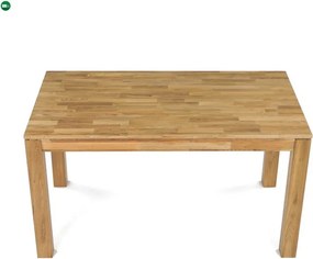 Tömör Tölgy Étkezőasztal 140×80 cm. DS-H140 DUB