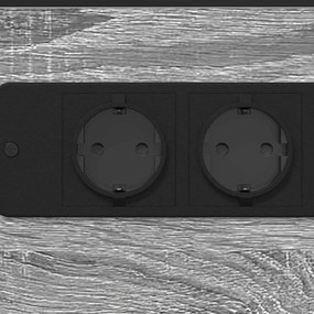 Éjjeli asztal Szürke sonoma Faanyag