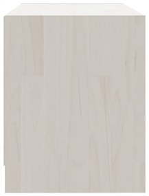 fehér tömör fenyőfa TV szekrény 80 x 31 x 39 cm
