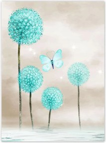 Poszterek 100x135 Pillangók Türkiz világ