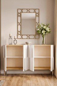 Nota 120 - Sapphire Oak, White, Silver
