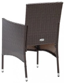 2 db barna kerti polyrattan étkezőszék