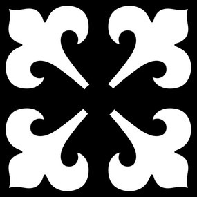 Tányéralátét szett 4 db-os asztali dísz szögletes minta 3