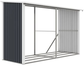 G21 WOH 682 tüzifa tároló - 302 x 119 cm, antracit