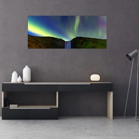 Kép - Aurora Borealis Izlandon (120x50 cm)