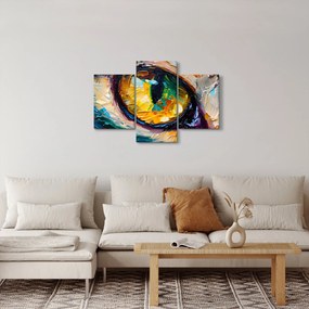 Kép - Macskaszem festmény (90x60 cm)