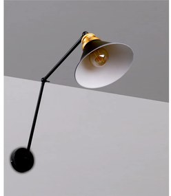 Fekete fém fali lámpa Fundo – Candellux Lighting